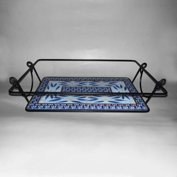 Temptations Blue "Old World" Medium Casserole Pan - Picture 9 of 13